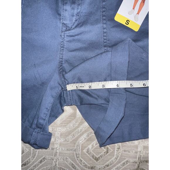Gloria Vanderbilt Utility Shorts Women’s Size S Trendy Blue Casual Stretch Cargo - Picture 6 of 7